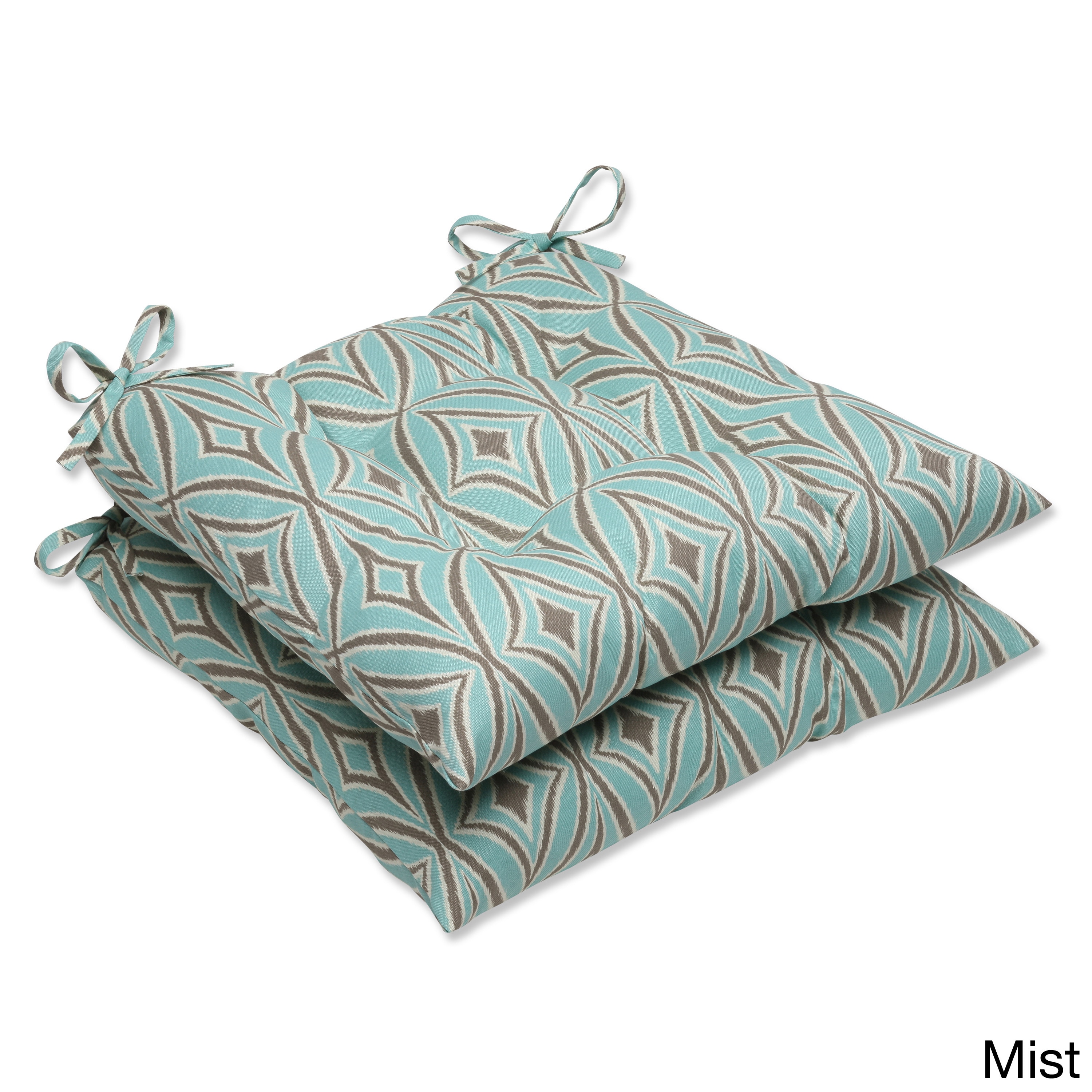 Outdoor Centro Geometric Wrought Iron Seat Cushion (set Of 2)