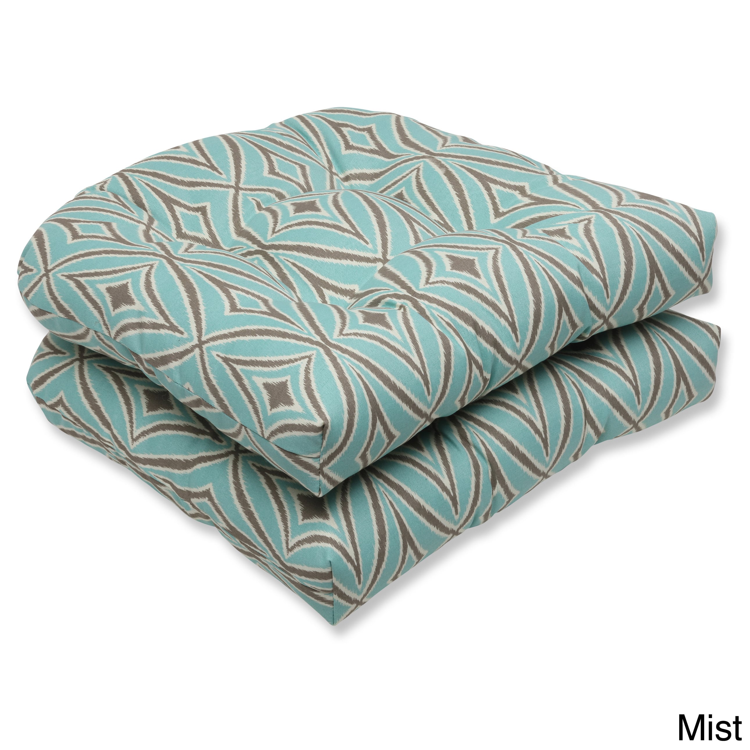 Outdoor Centro Geometric Wicker Seat Cushion (set Of 2)