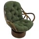 preview thumbnail 3 of 7, Blazing Needles 48-inch Microsuede Swivel Rocker Cushion Hunter Green