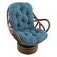 preview thumbnail 7 of 7, Blazing Needles 48-inch Microsuede Swivel Rocker Cushion Teal