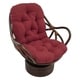 preview thumbnail 5 of 7, Blazing Needles 48-inch Microsuede Swivel Rocker Cushion Red Wine