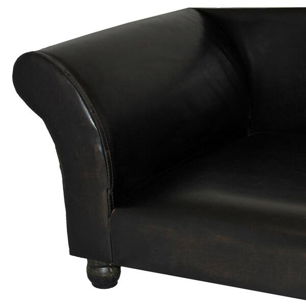 Shop Supreme Faux Leather Sofa Couch Pet Bed Free Shipping Today