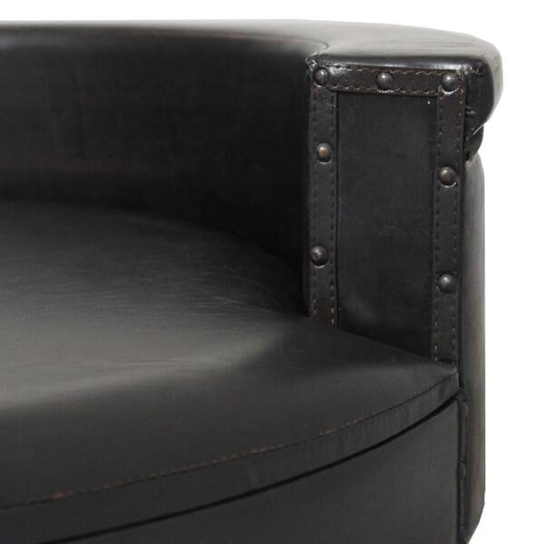 Shop Celebrity Faux Leather Half Circle Sofa Pet Bed Free Shop Celebrity Faux Leather Half Circle Sofa Pet Bed Free