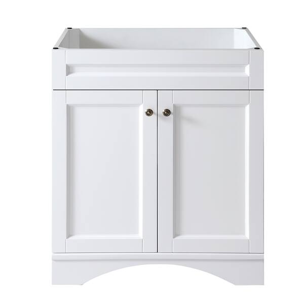Virtu USA Elise 30inch White Singlesink Only Bathroom Vanity