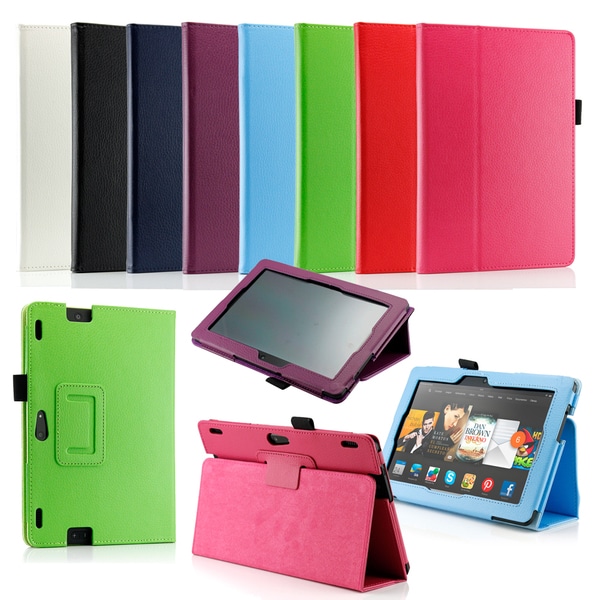 Gearonic PU Leather Folio Smart Cover for 2013 Kindle Fire HDX 8.9" Gearonic e Book Reader Accessories