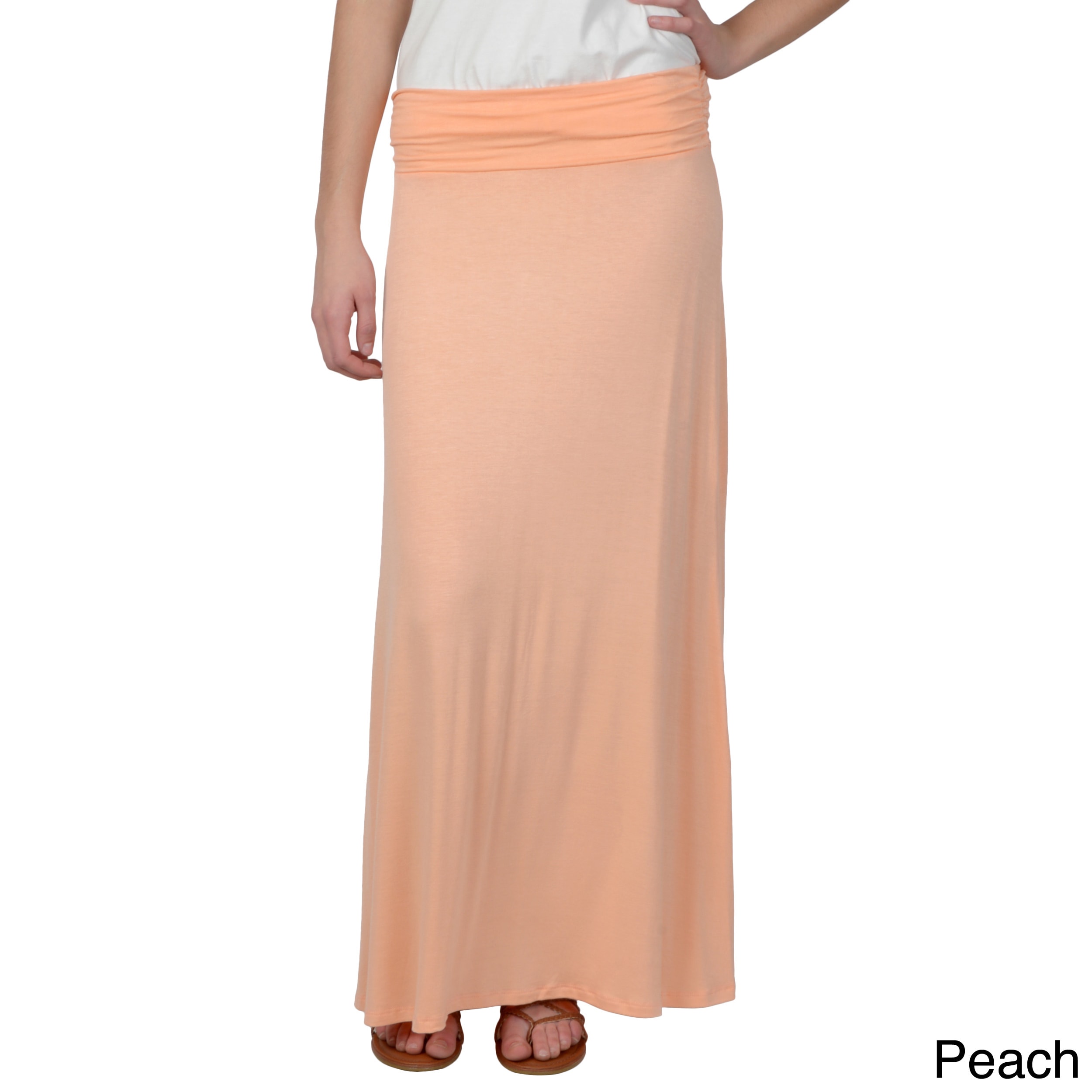 Hailey Jeans Co. Juniors Banded Solid Color Maxi Skirt