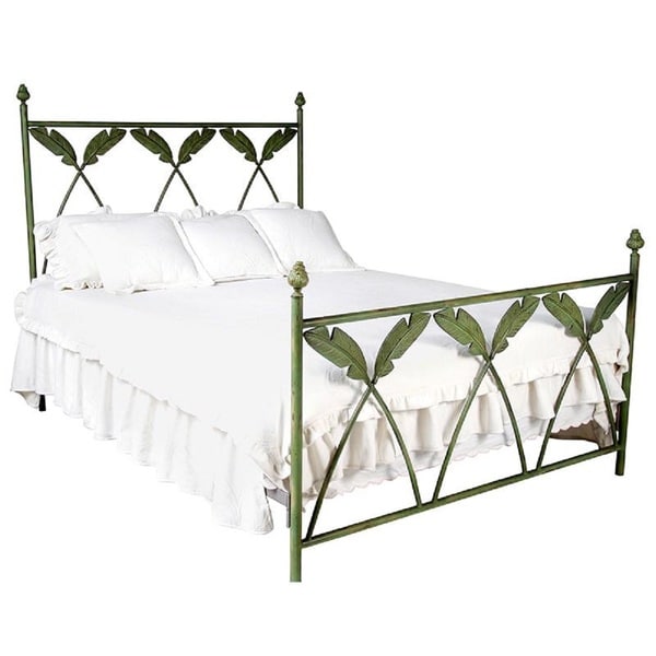 Shop Corsican 42722 Palm Leaf Cast Iron Bed Free Shipping Today