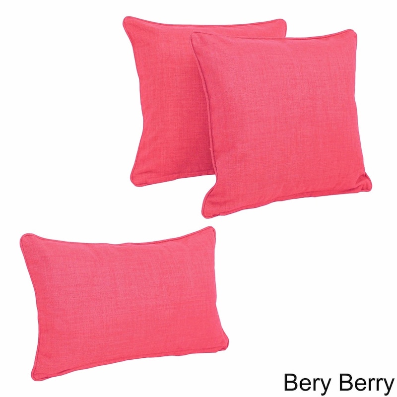 Blazing Needles Delaney 3-Piece Indoor/Outdoor Throw Pillow Set