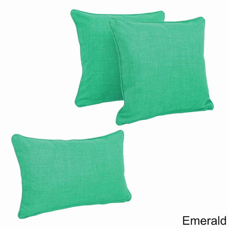 Blazing Needles Delaney 3-Piece Indoor/Outdoor Throw Pillow Set