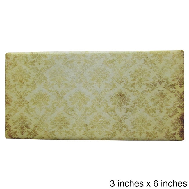 Old Damask Floral Pattern Ceramic Wall Tiles (pack Of 20) (samples Available)