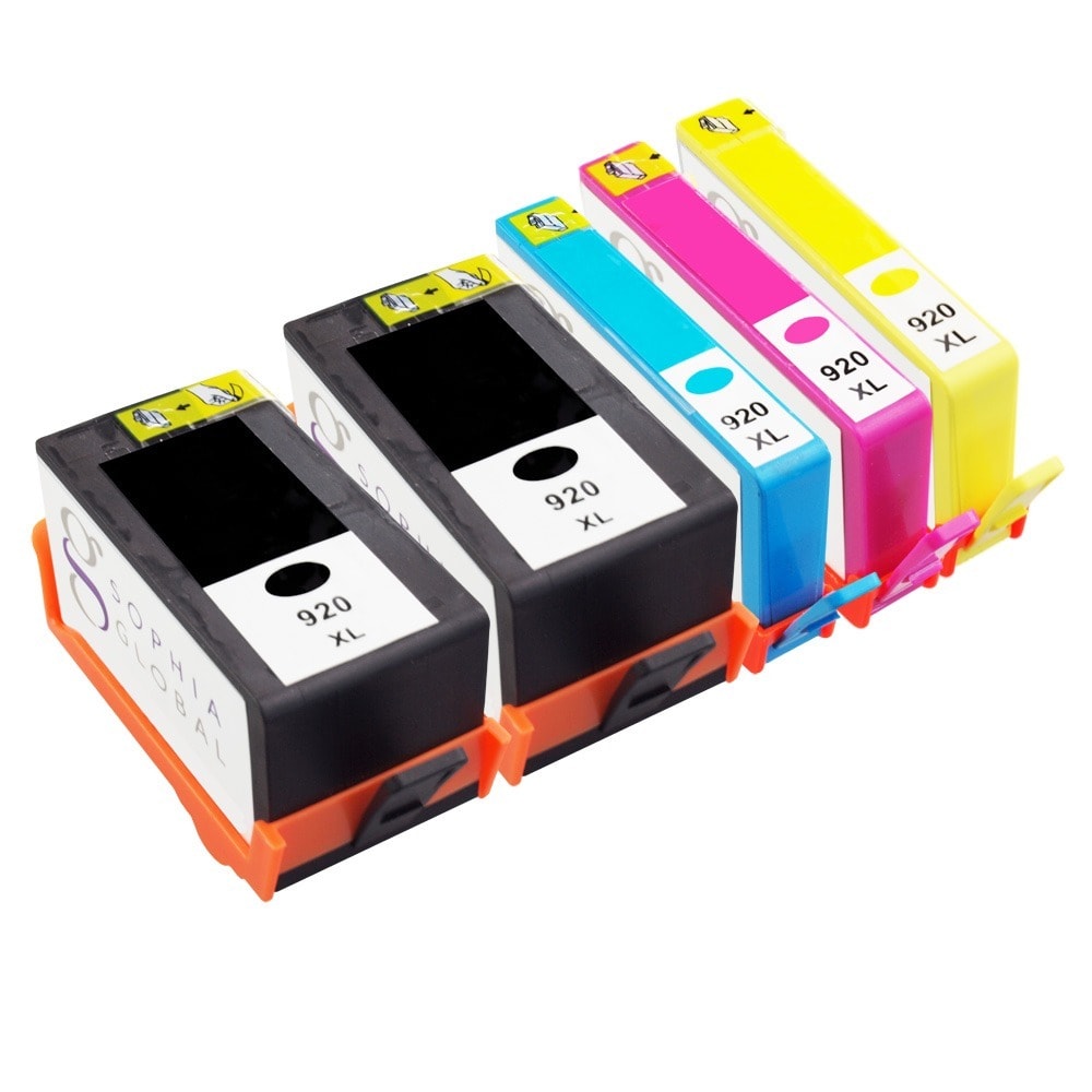 Sophia Global Hp 920xl Remanufactured 5 piece Ink Cartridge Replacement Set
