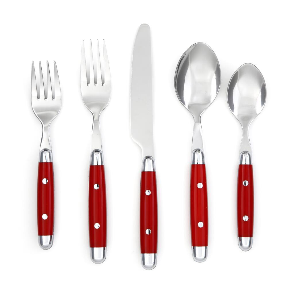 Cambridge 'Jubilee' Red 16-piece Flatware Set