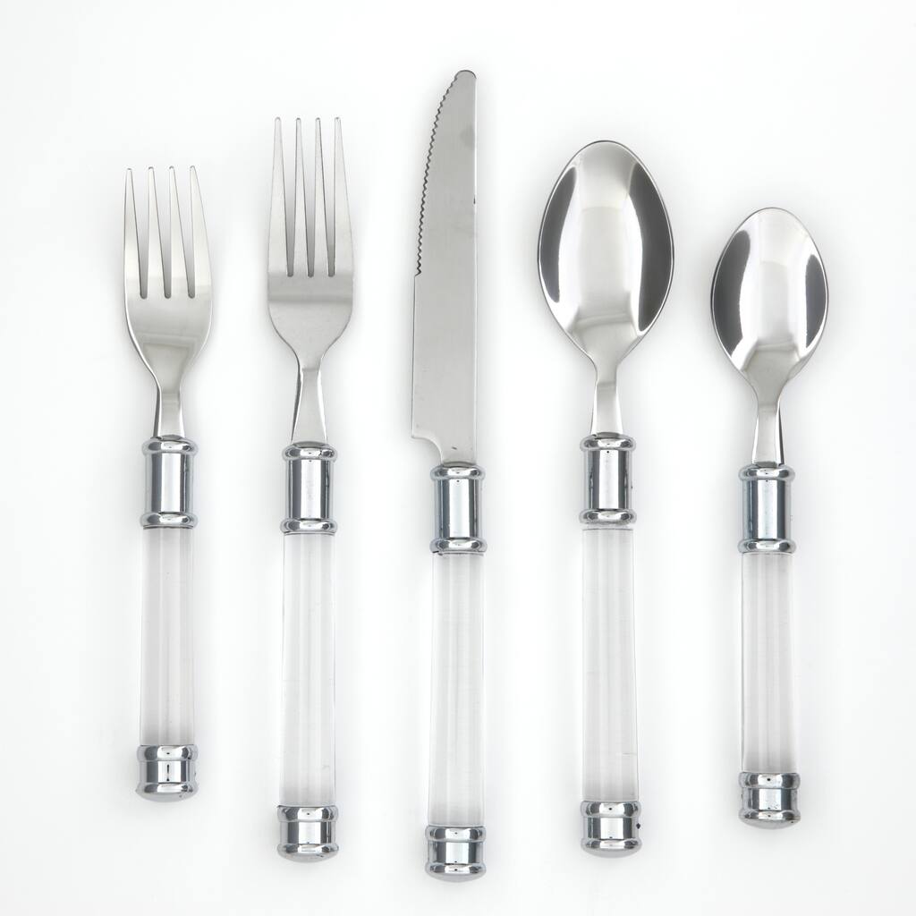 Cambridge 'Duplex' Clear 20-piece Flatware Set