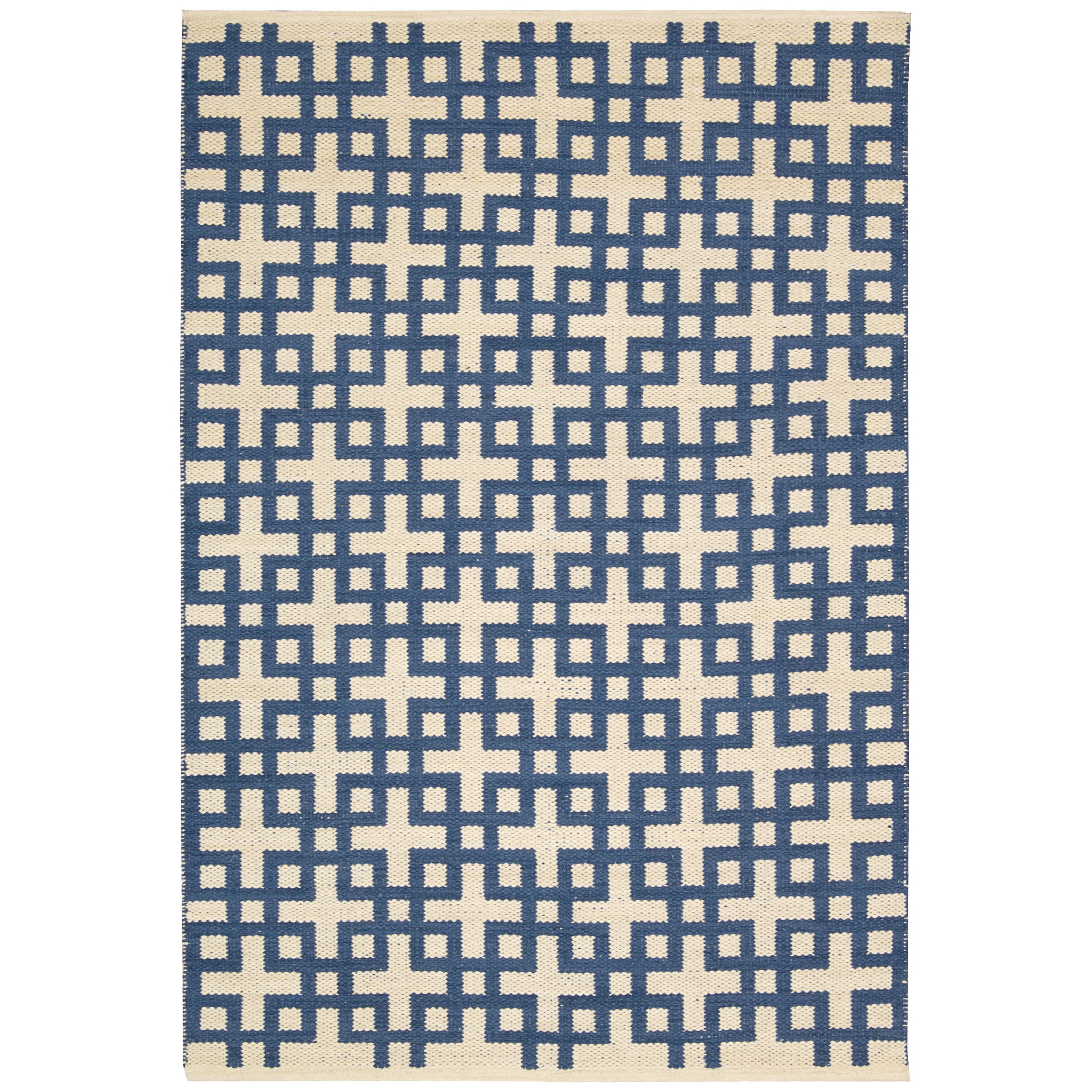 Flatweave Barclay Butera Maze Indigo Rug (23 X 39)