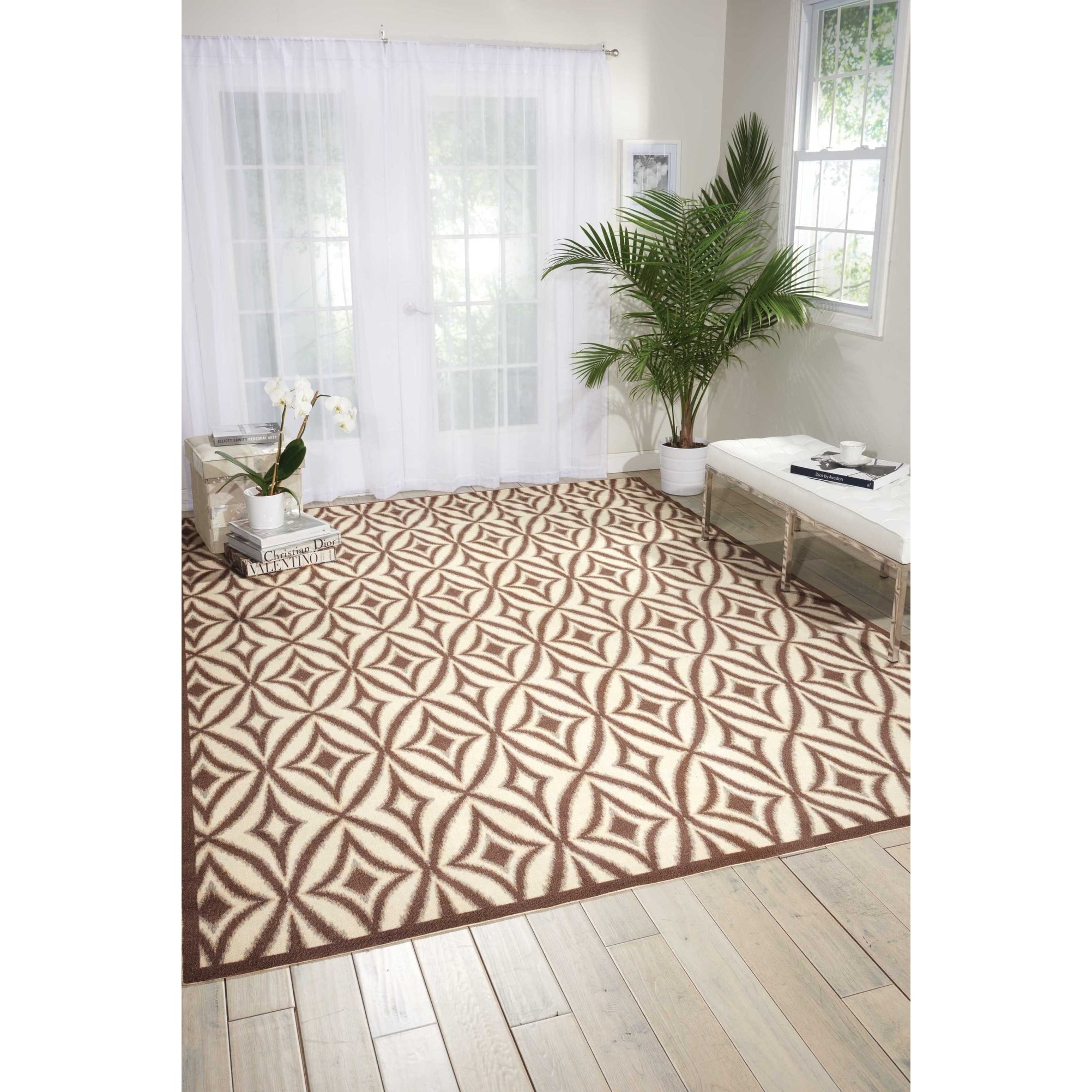 Nourison Waverly Sun And Shade Flint Rug (79 X 1010)