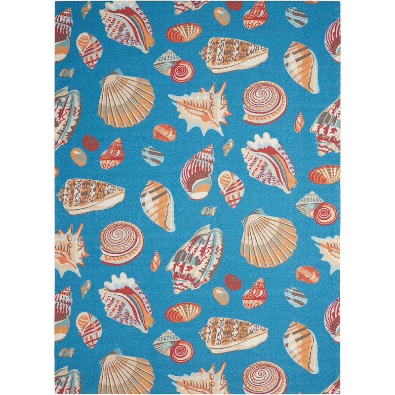 Waverly Sun N' Shade Seashell Indoor/Outdoor Area Rug
