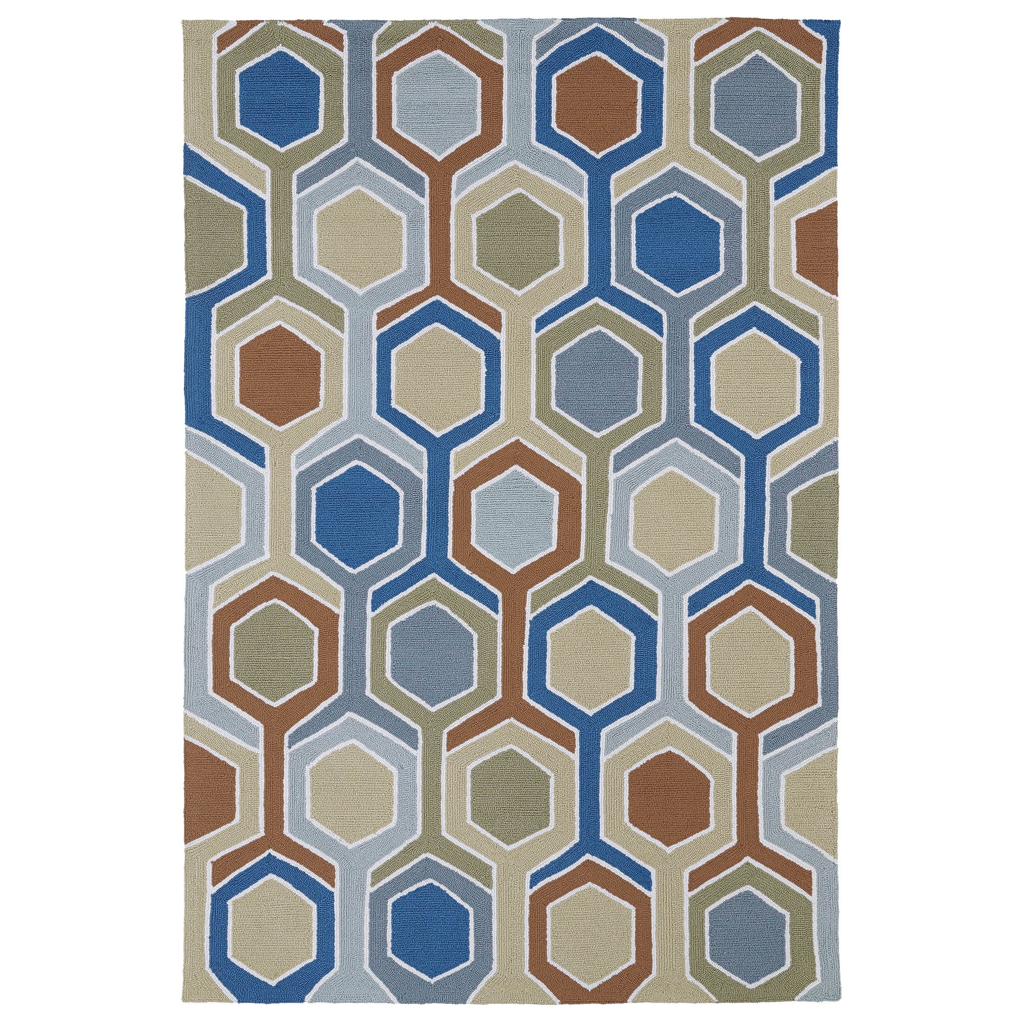 Indoor/ Outdoor Fiesta Multicolored Rug (2 X 3)