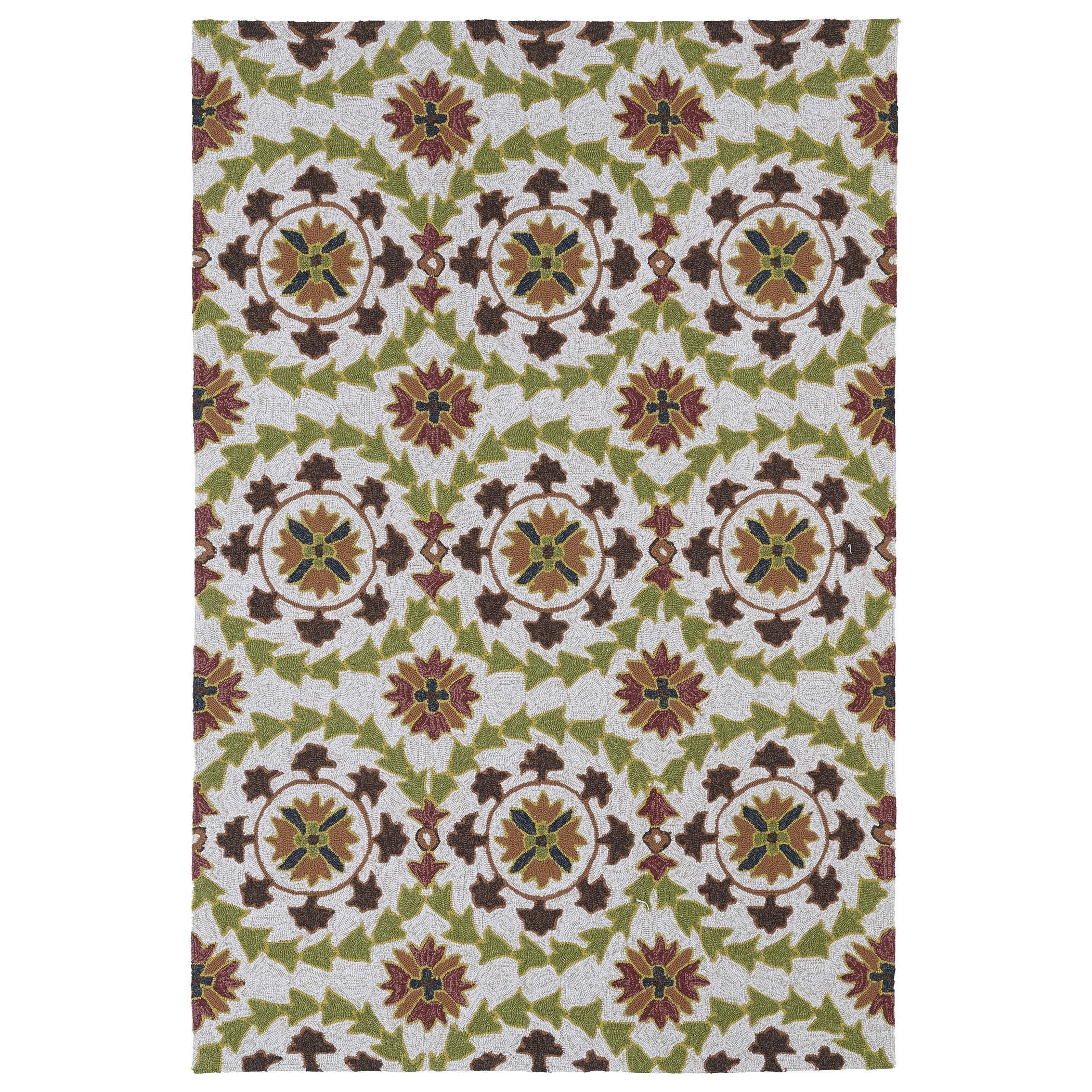 Indoor/ Outdoor Fiesta Oatmeal Rug (9 X 12)