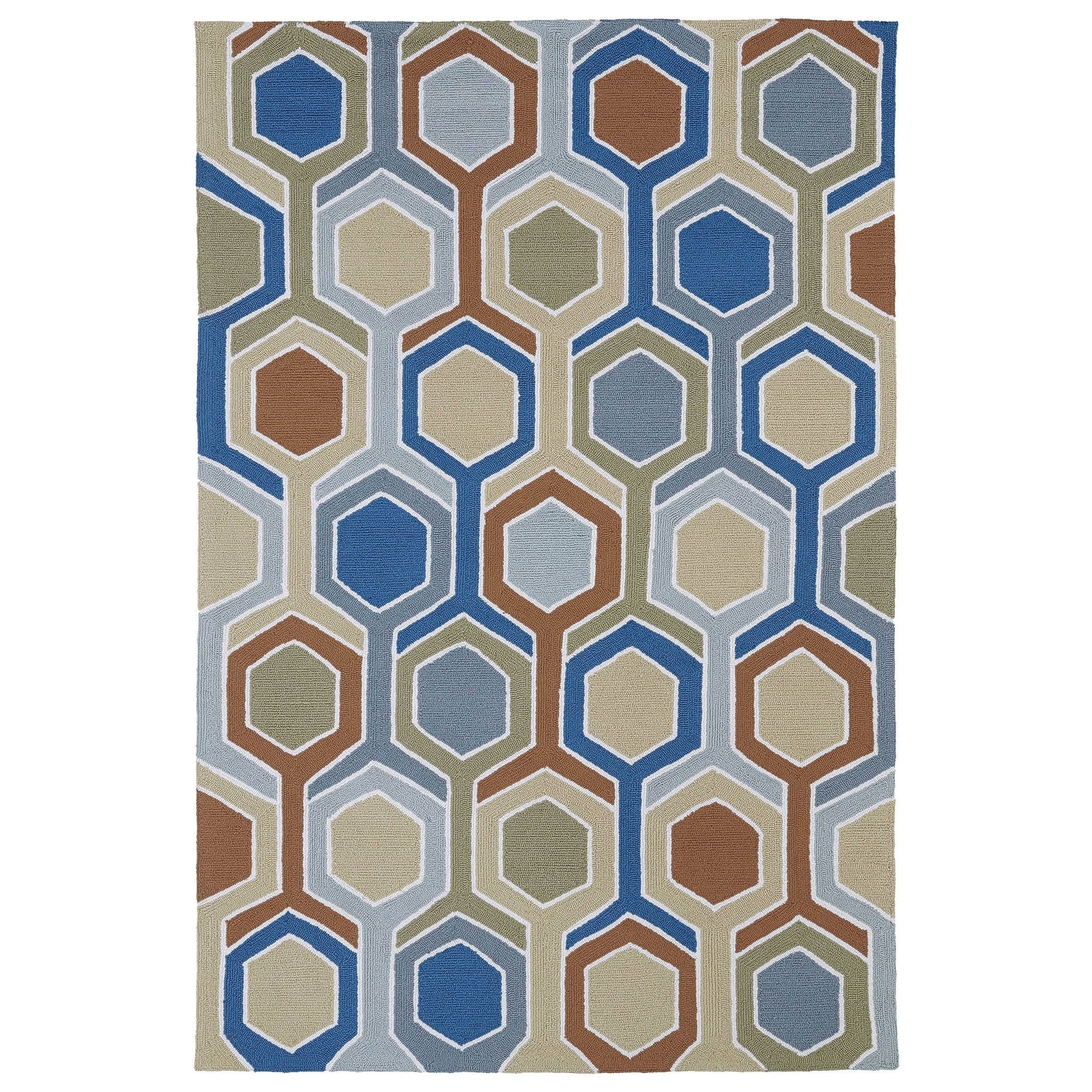 Indoor/ Outdoor Fiesta Multicolored Rug (76 X 9)