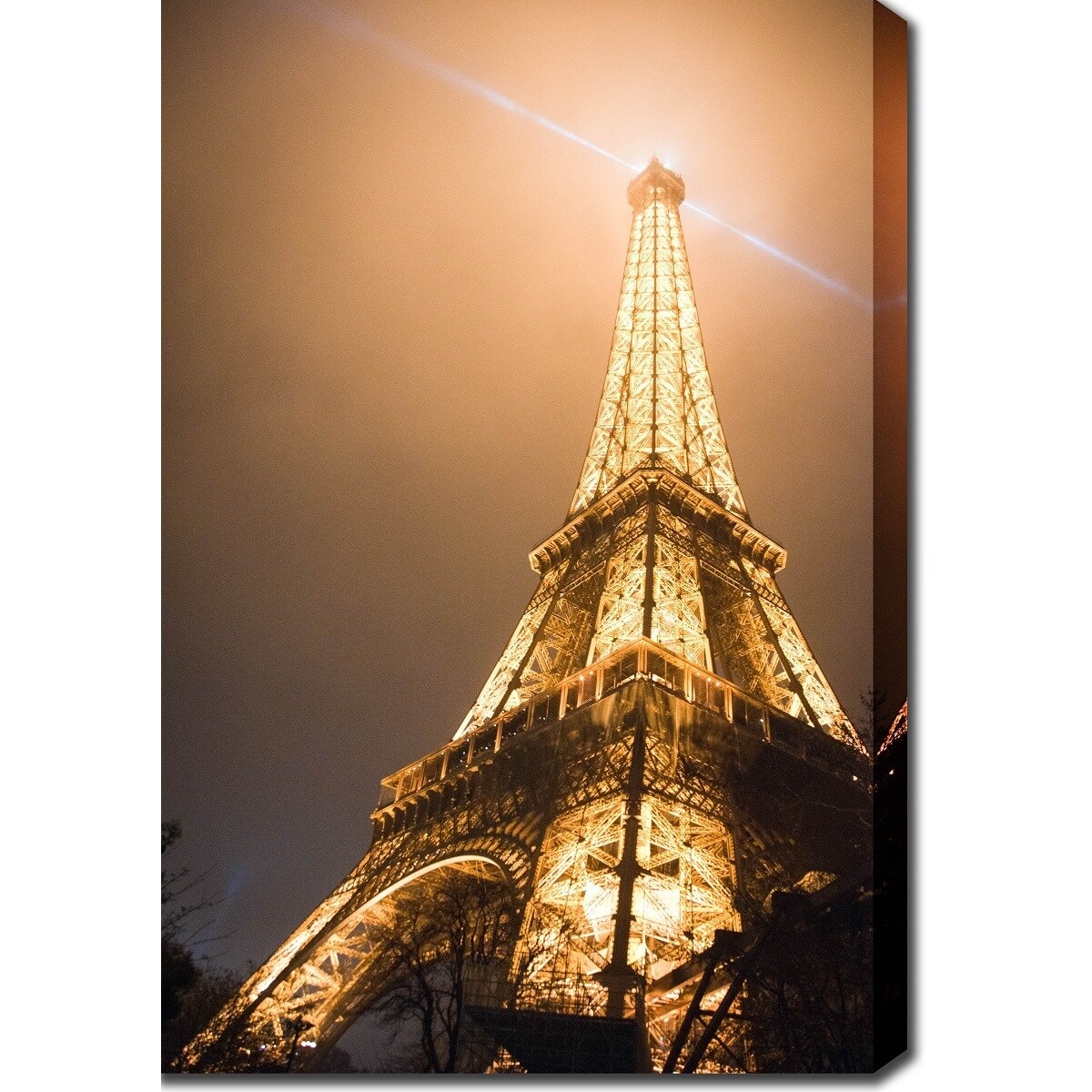 'Eiffel Tower' Gallery-wrapped Photography Canvas Art - Free Shipping ...