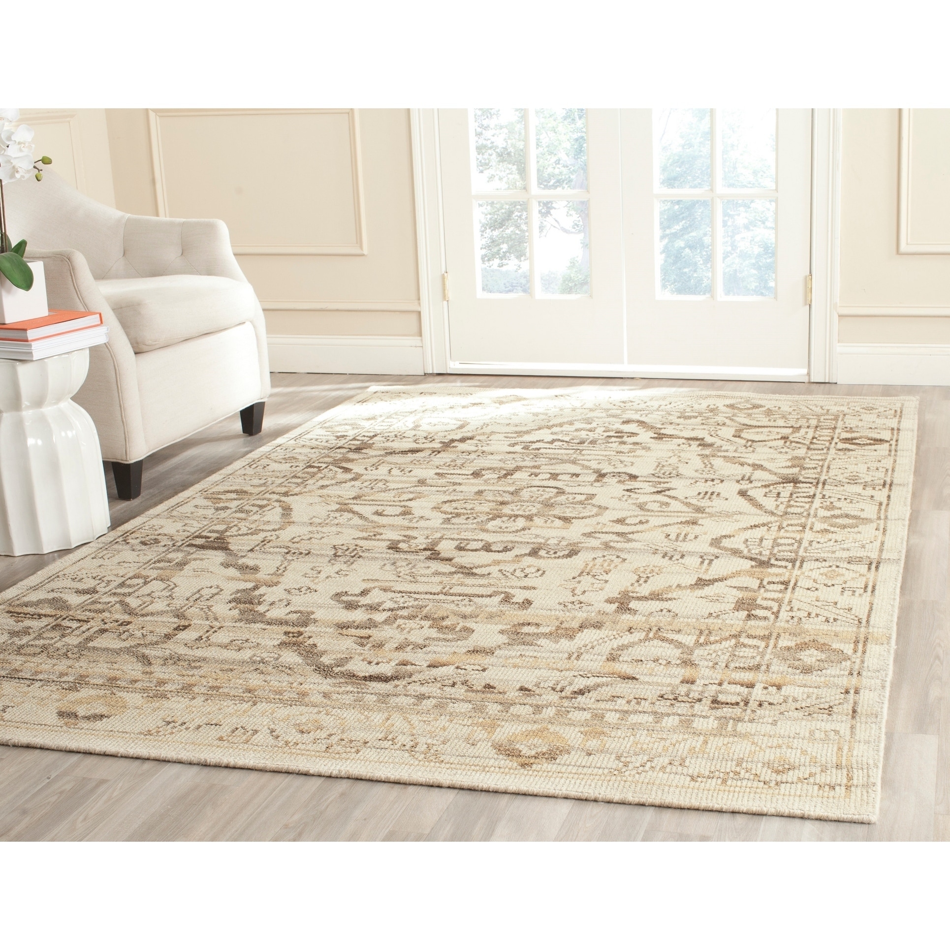 Safavieh Hand woven Kenya Natural Wool Rug (8 X 10)