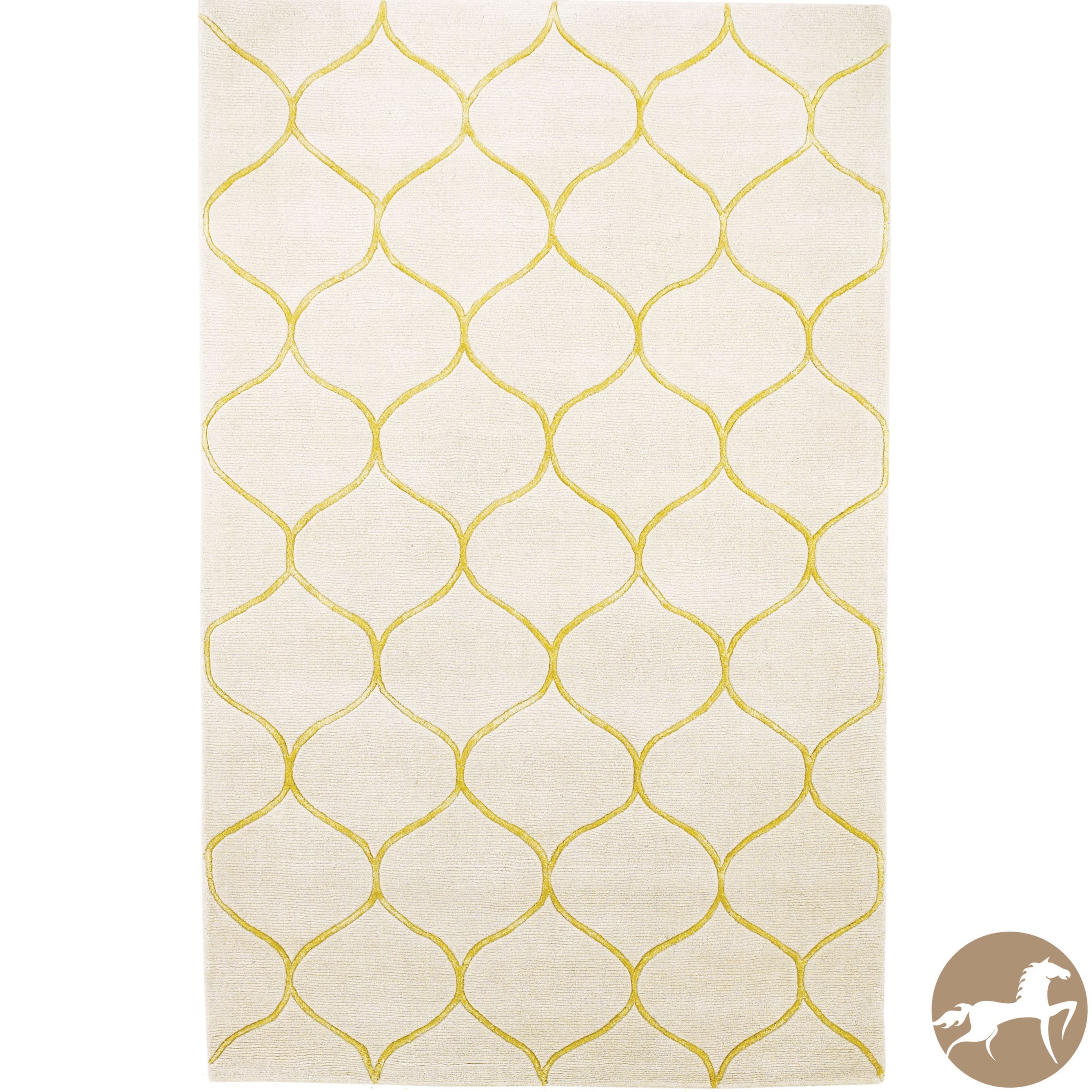 Christopher Knight Home Harmony Ivory/ Gold Area Rug (5 X 8)