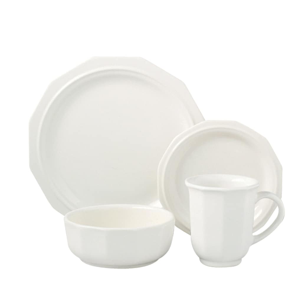 Pfaltzgraff Heritage Solid White 16 piece Dinnerware Set