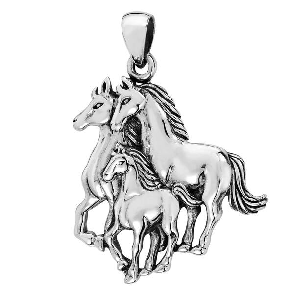 Horse Head 925 Sterling Solid Silver Equestrian Pendant Horse Head 925 Sterling Solid Silver Equestrian Pendant