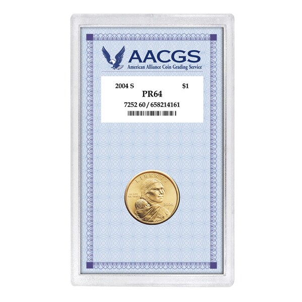 American Coin Treasures 2004 S PR64 Sacagawea Golden Dollar