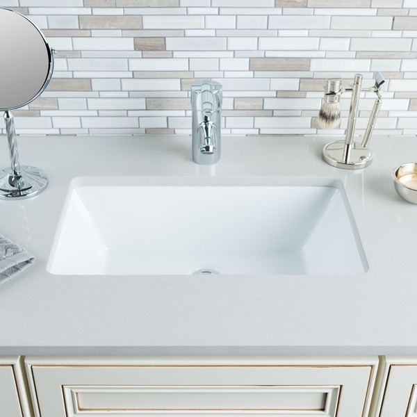 Hahn Ceramic Medium Rectangular Bowl Undermount White Bathroom Sink 8990a96c 5a1b 45e7 8770 5720bb4935c3_600