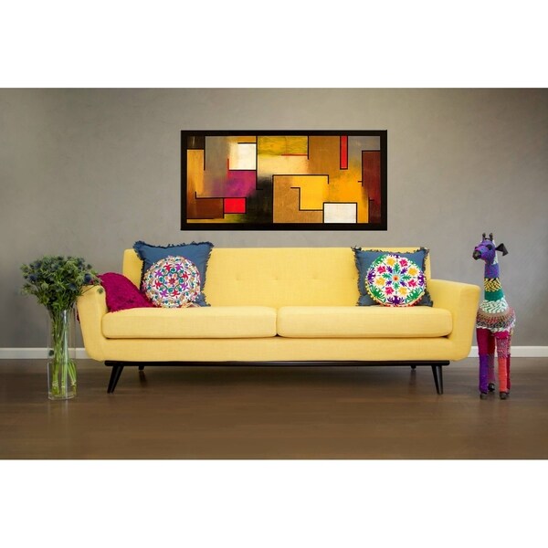 Shop James Mustard Yellow Linen Sofa Overstock 8818983