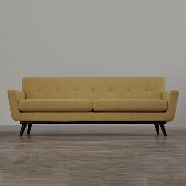 James Mustard Yellow Linen Sofa Sofas & Loveseats