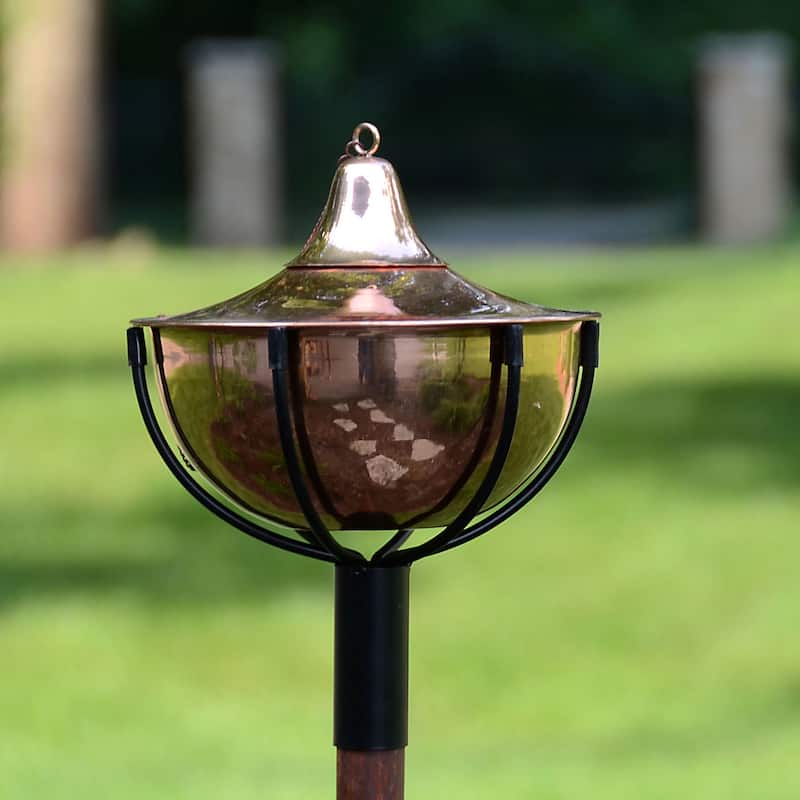 Maui Grande Garden Torches (Set of 2) - Smooth Copper