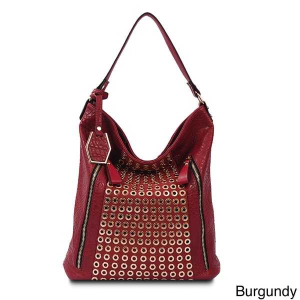 Via 'Sydney' Grommet Hardware Pebbled Shoulder Bag Shoulder Bags