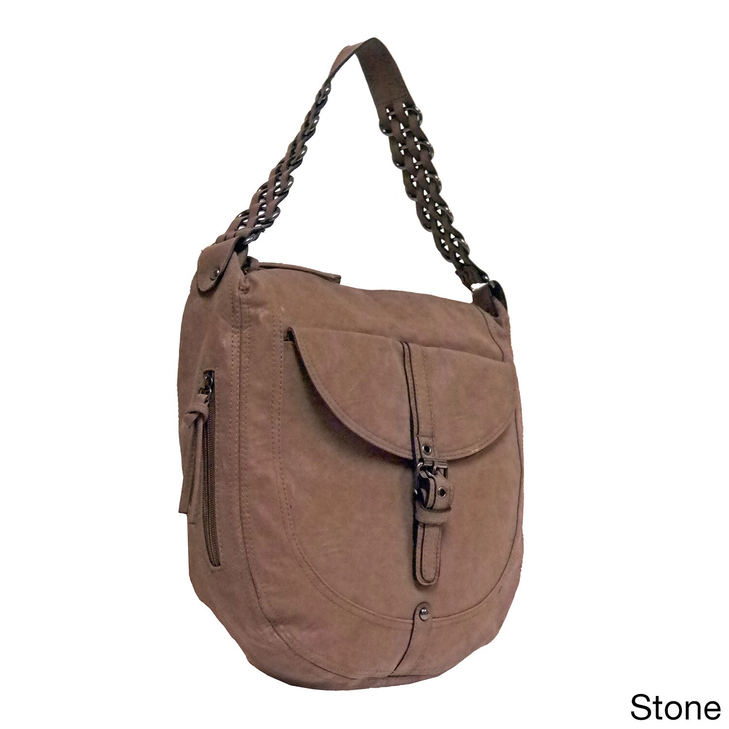 Bueno Piper Rustic Woven Strap Hobo Bag