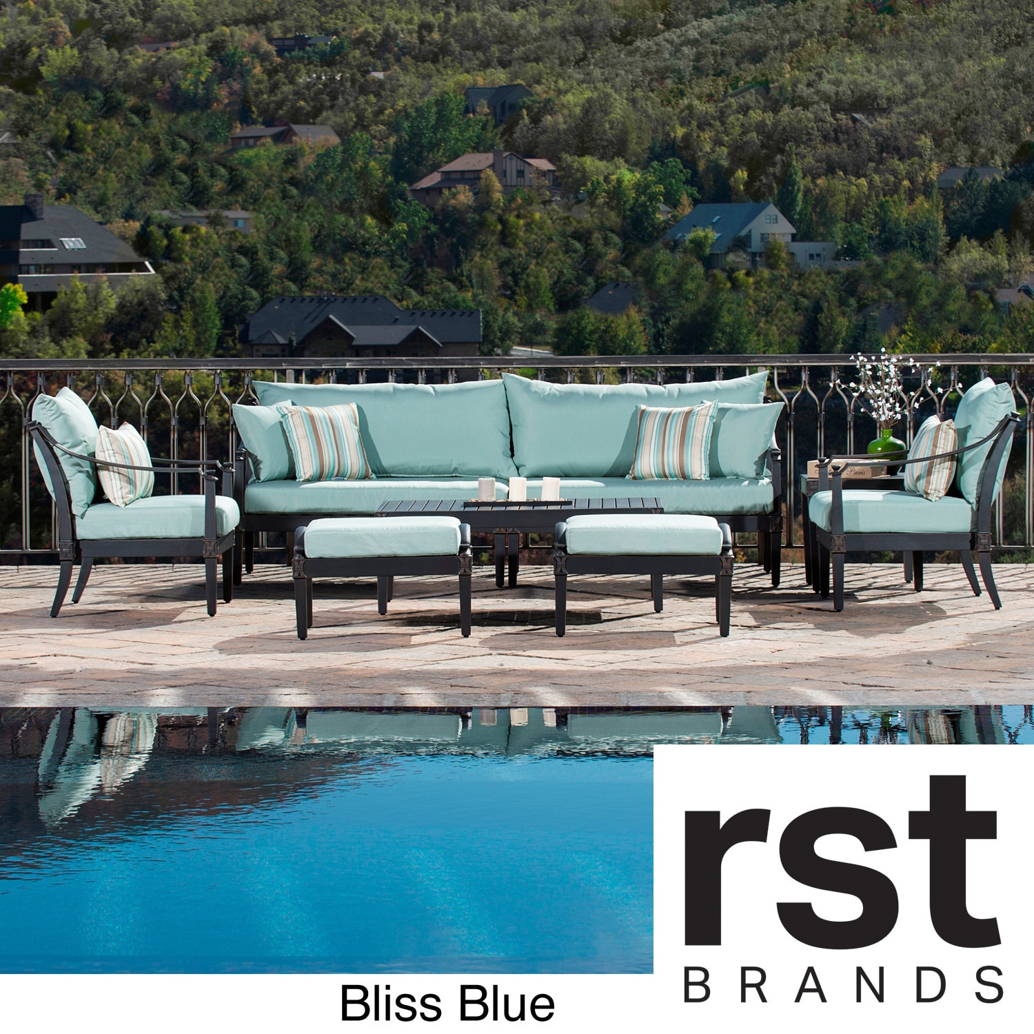 Astoria Outdoor 8 piece Sofa And Club Chair Set