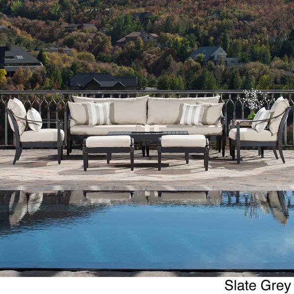 Shop Rst Brands Astoria Outdoor 8 Piece Sofa And Club Chair Set Overstock 8819139