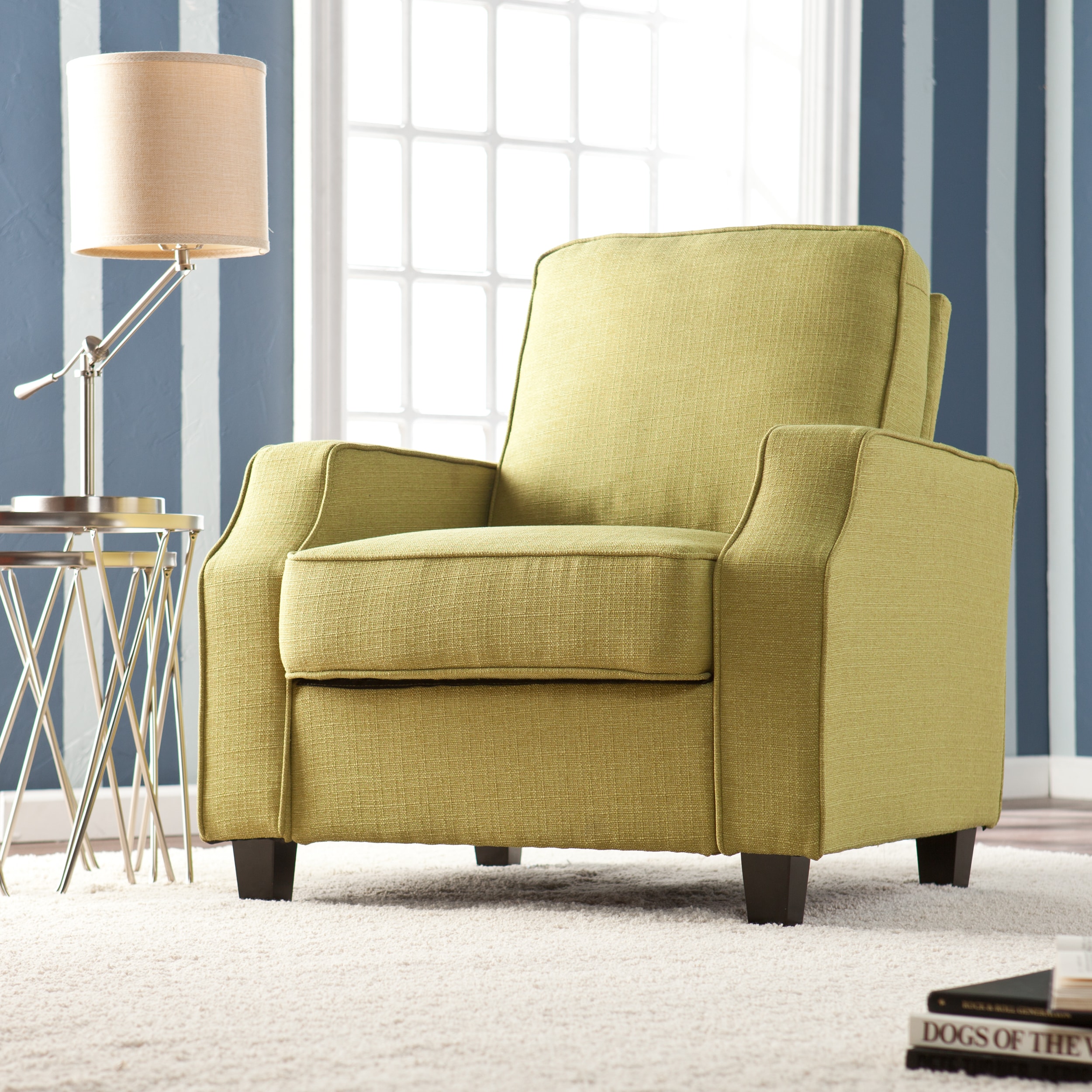 Upton Home Corey Apple Green Upholstered Arm Chair