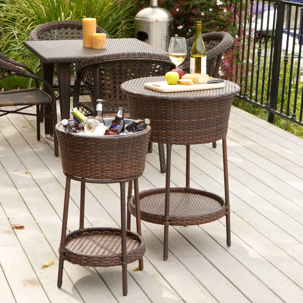 Phaedra Wicker Bucket 2-piece Set by Christopher Knight Home