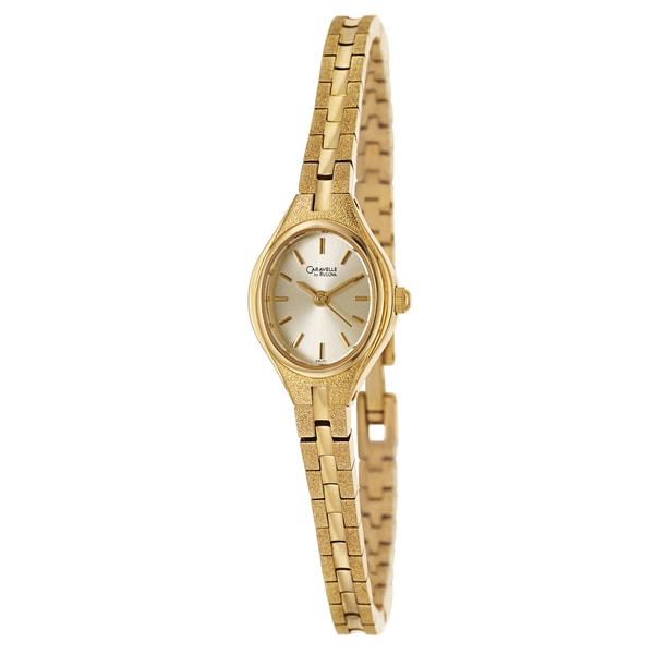 Caravelle by Bulova Women's 48J51 'Dress' Yellow Gold Plated Stainless ...