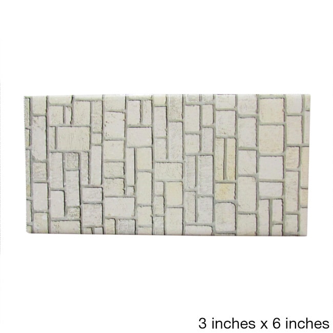 Ceramic Wall Tile Brick Cobblestone Texture (pack Of 20).