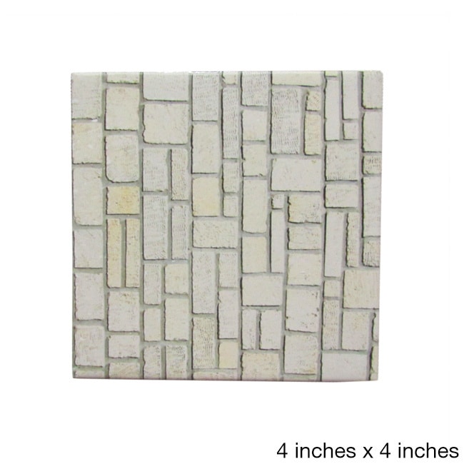 Ceramic Wall Tile Brick Cobblestone Texture (pack Of 20).