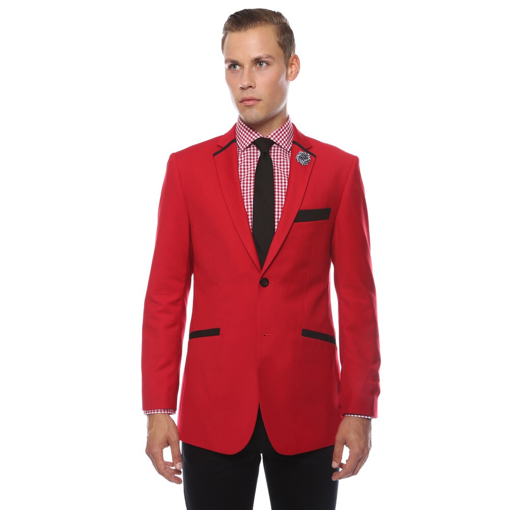 mens red sport coat