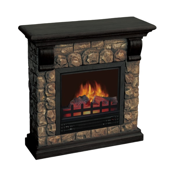 Shop Dublin Polystone Electric Fireplace Overstock 8822206