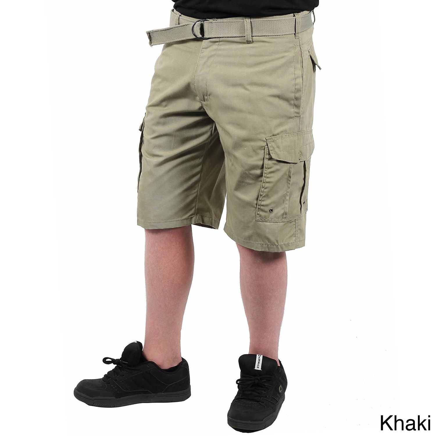 Indigo 30 Mens Belted Cargo Shorts