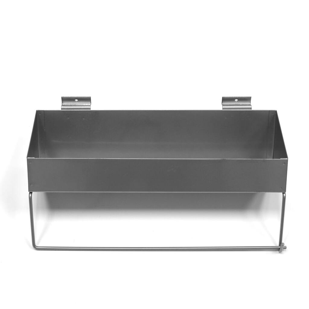 Proslat Paper Towel Holder/Shelf, Silver