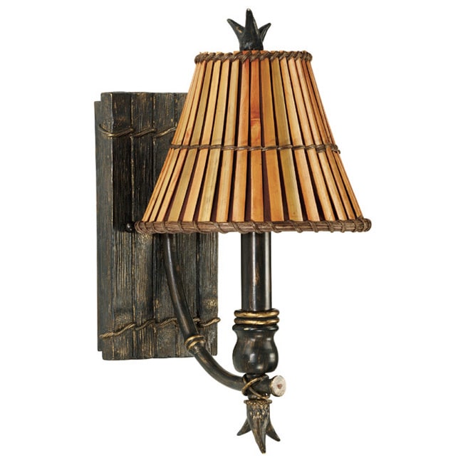 Alton Polynesian Paradise 1 light Bronze Wall Sconce