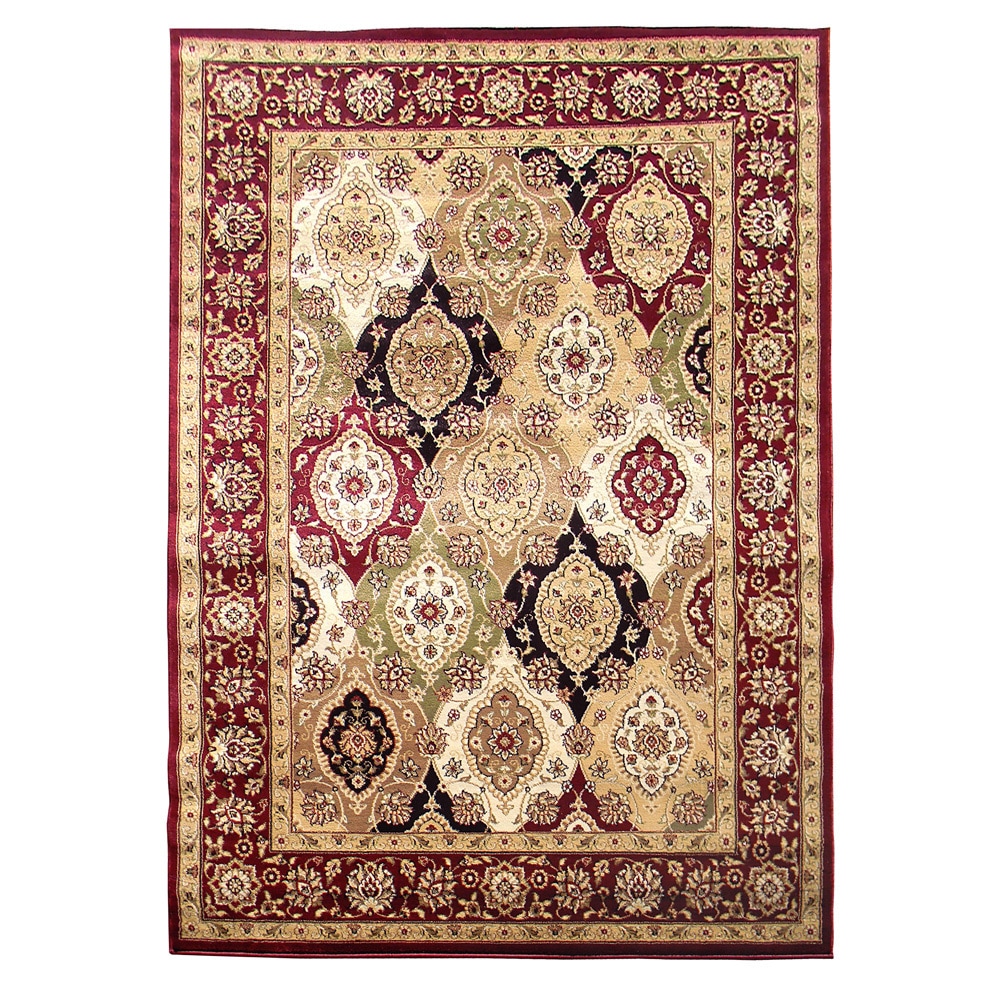 Tiffany 164 Burgundy Area Rug (5x7)