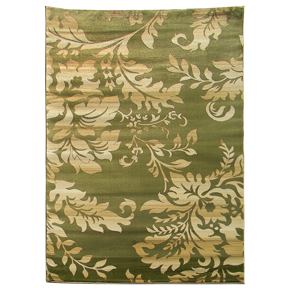 Tiffany 165 Floral Sage Green Area Rug (5x7)