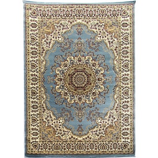 Tiffany 161 Sky Blue Area Rug (5'x7') - Bed Bath & Beyond - 8822656